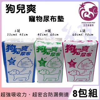 ☆五星級寵物☆日本狗兒爽，犬用尿布墊，強效吸水不回滲，三種尺寸，8包優惠組