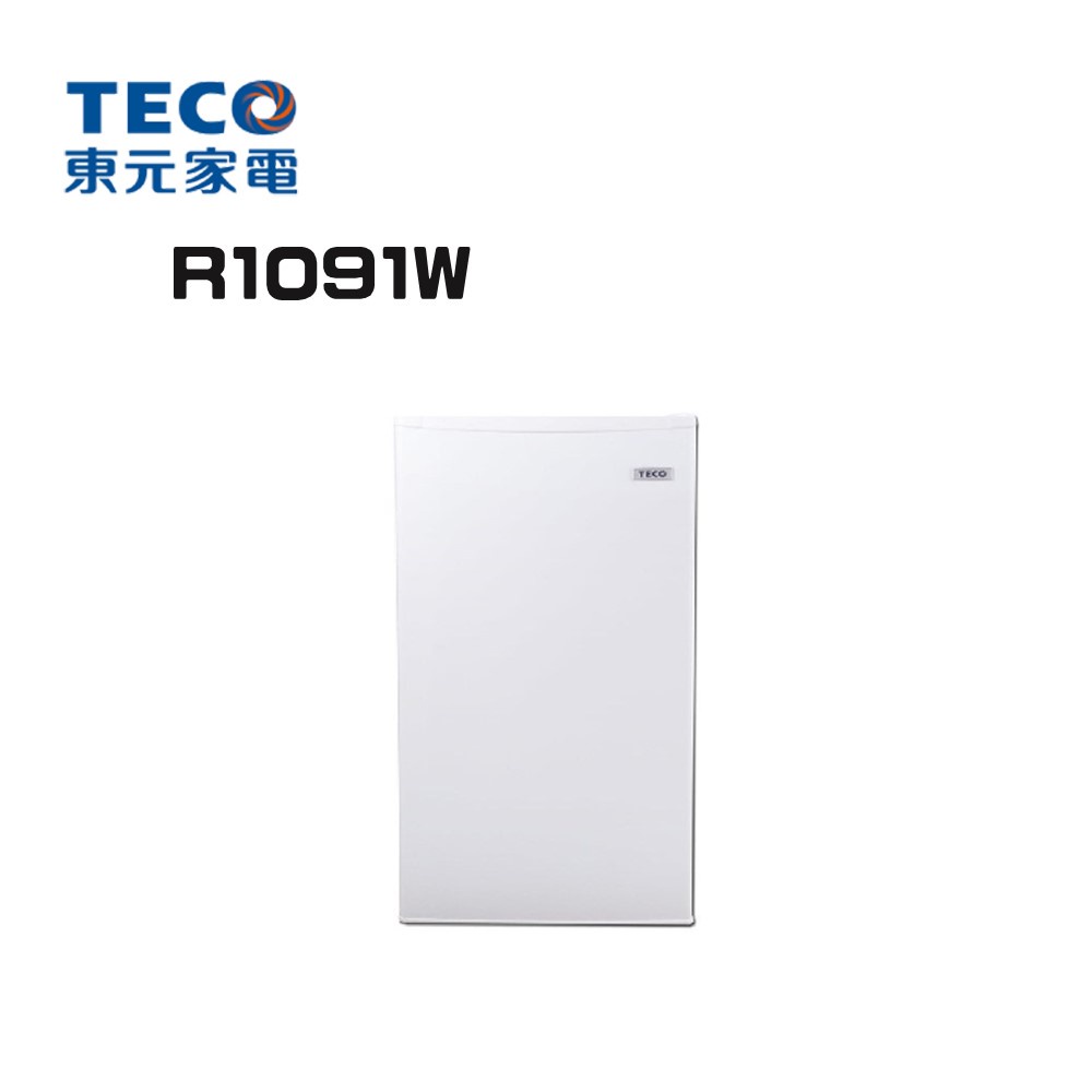 ✿聊聊最便宜✿全台配裝✿全新未拆箱 R1091W【TECO 東元】東元 99公升 單門小冰箱