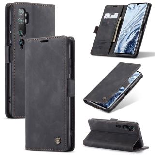 XIAOMI MI 外殼小米 Mi Note 10 Pro Note10 CC9 Pro 豪華磨砂 PU 皮革自動關閉磁