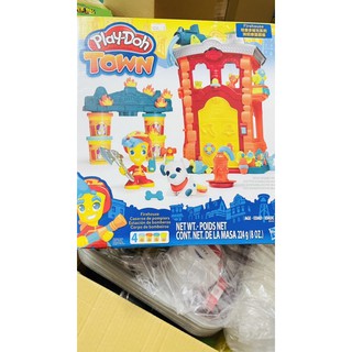 [亮菁菁]playdol培樂多城市系列消防隊遊戲組 黏土