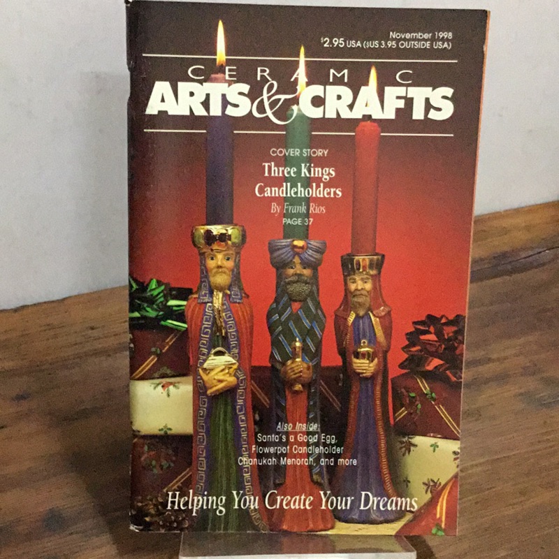 紅蘿蔔工作坊/美國絕版雜誌ARTS&amp;CRAFTS美式陶瓷手工藝 1998年11月