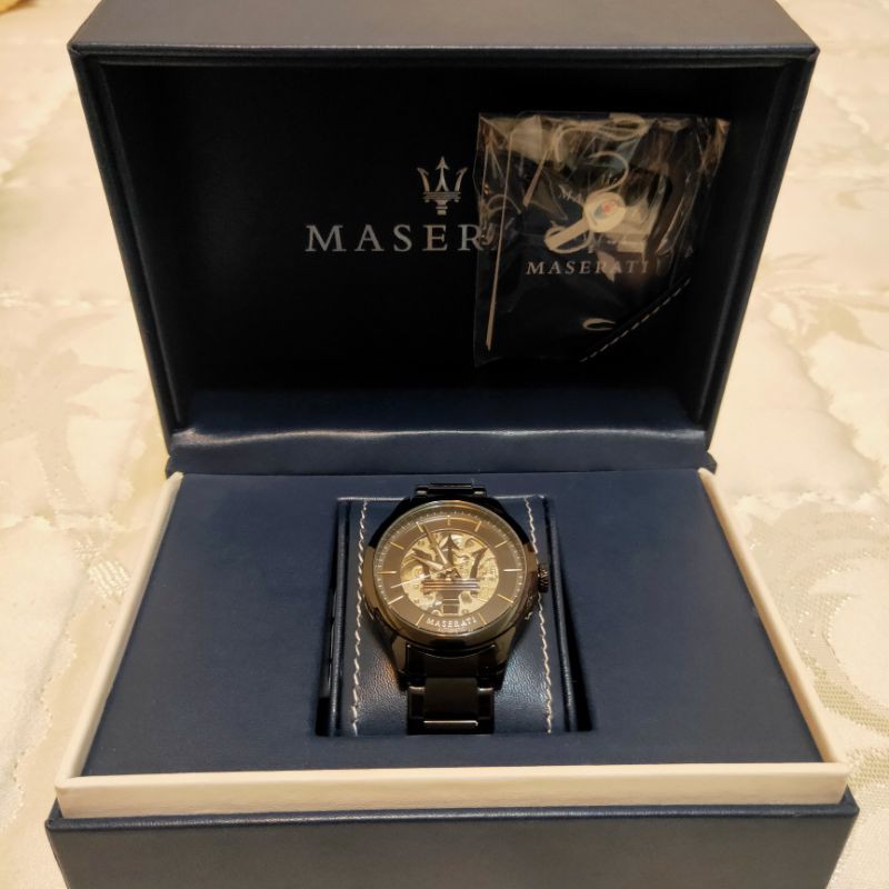 Maserati瑪莎拉蒂機械錶 鋼帶 男士腕錶 潮流时尚（免運）