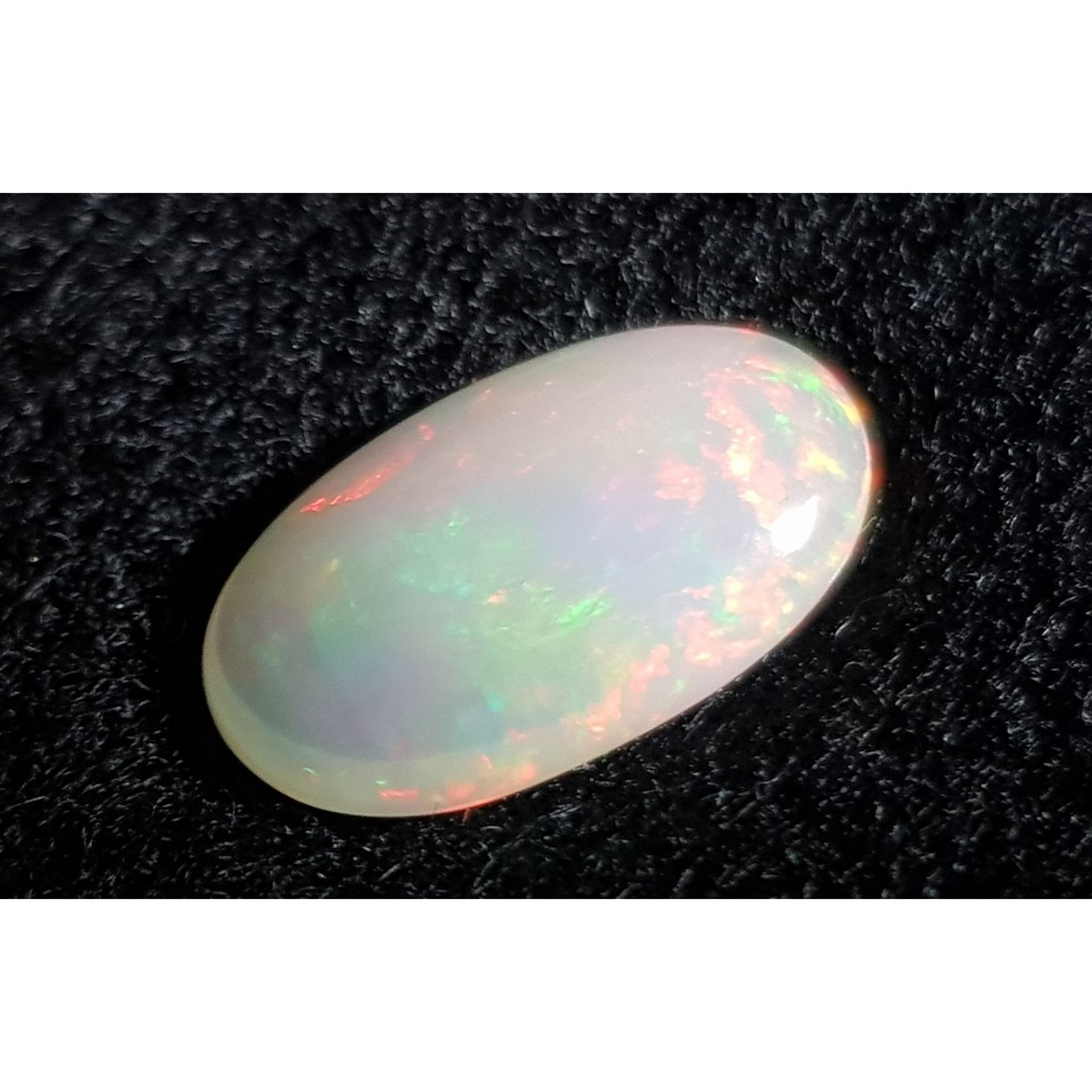 揚邵一品op014天然蛋白石3.07克拉 水晶蛋白 opal 強火光 滿油彩 高等級艷彩蛋白石