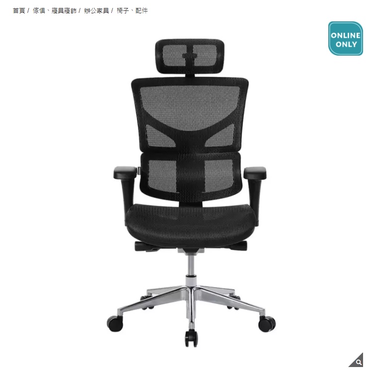 Ergoking 全功能加大網布人體工學椅 171 S Plus系列。辦公椅。COSTCO 好市多代購