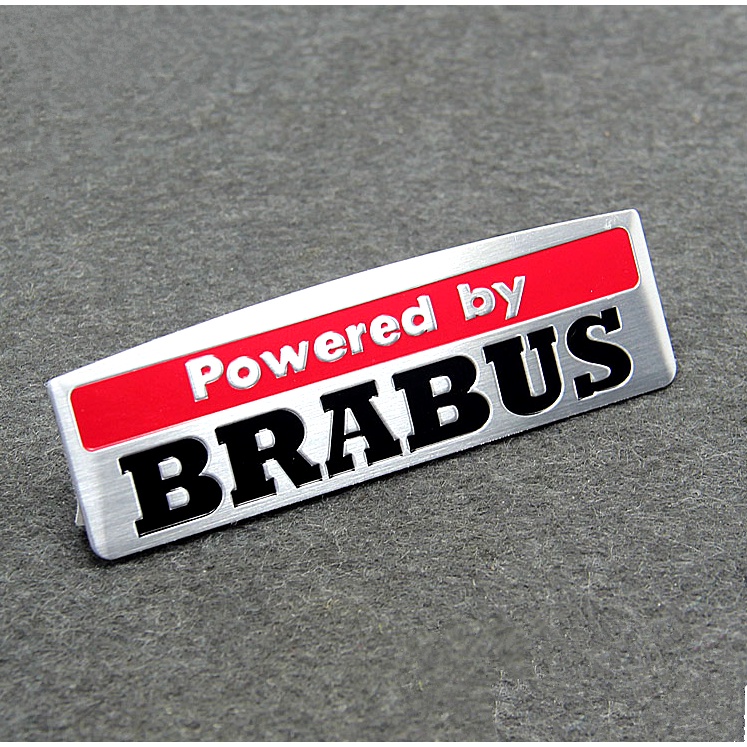 賓士smart改裝 汽車貼紙 巴博斯 BRABUS 博速 標誌 裝飾貼標《順發車品》《smart專用》