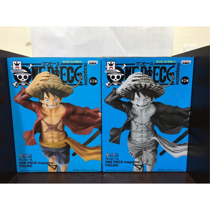正版日版代理版海賊王magazine Figure 魯夫海賊旗景品公仔 蝦皮購物