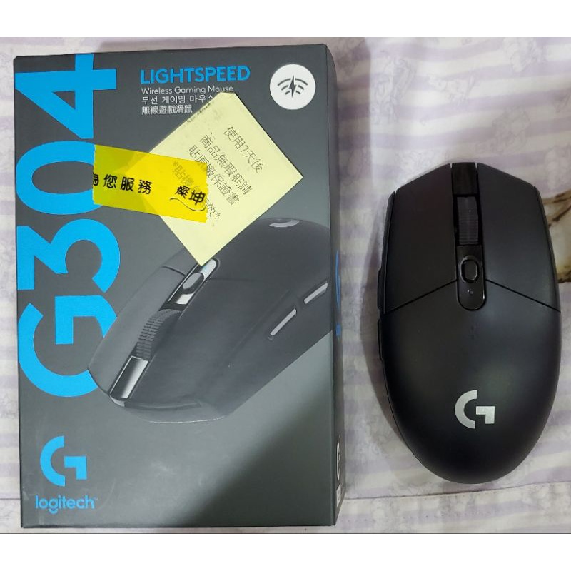 羅技 g304 無線電競滑鼠，二手少用，便宜出售