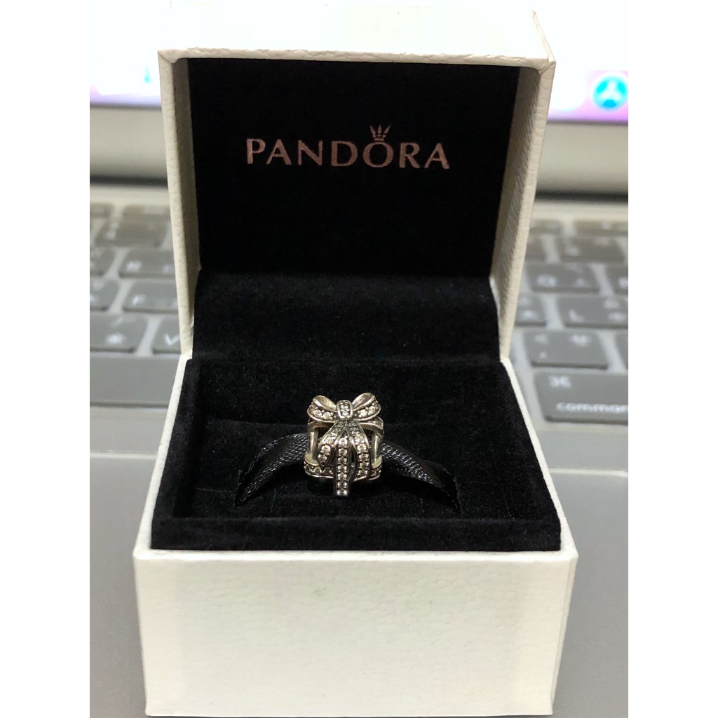 二手Pandora Charm-All Wrapped Up in Silver Openwork Charm