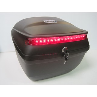 【新北新莊箱架屋】風型 B3S 消光黑色 附LED燈 後箱 機車後箱 機車後行李箱 漢堡箱 採用奇美ABS新料 臺灣生產
