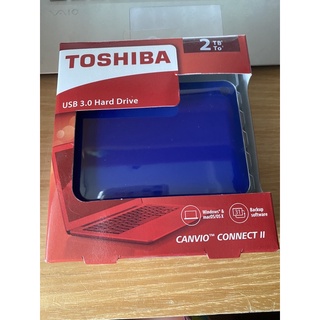 Toshiba Canvio ConnectII V8 2TB USB3.0 2.5吋行動硬碟-(蔚藍)