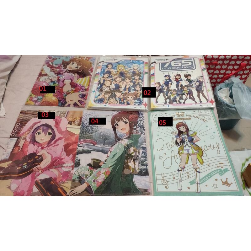 日版 偶像大師 劇場版百萬人演唱會 資料夾 透明大貼紙 窗貼田中琴葉 望月杏奈 周防桃子 天海春香 星井美希 千早 周年