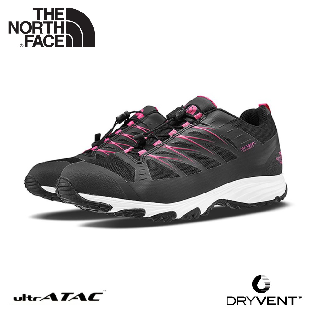 The North Face 女 DryVent徒步鞋《瀝灰/粉紅》/4PF8/登山鞋/越野鞋/健行鞋/跑步/悠遊山水