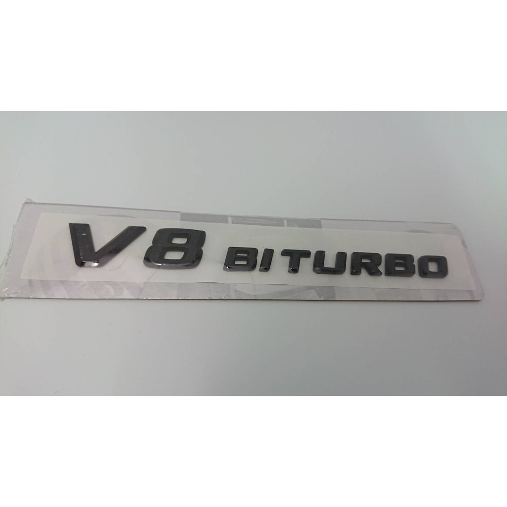 圓夢工廠 Benz 賓士 E63 S63 G63 2008~2014 V8 BITURBO 原廠款式 消光黑 車標 字貼