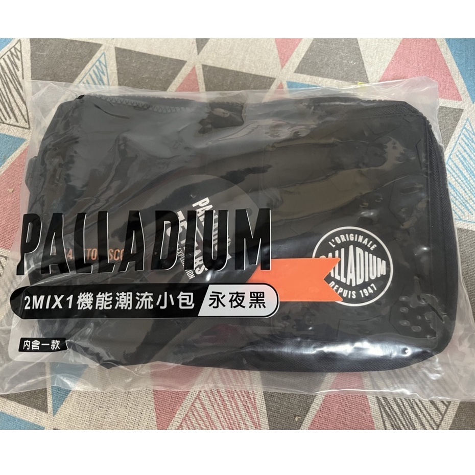 全新未拆 現貨   7-11 palladium  2MIX1機能潮流小包 (永夜黑)