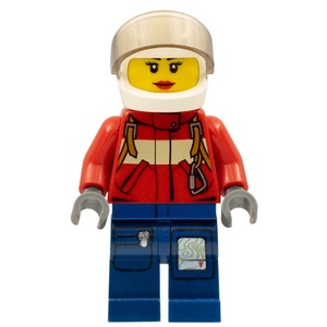 樂高人偶王  LEGO 絕版/經典城鎮人偶#4209 cty0280 消防員 - 女飛行員