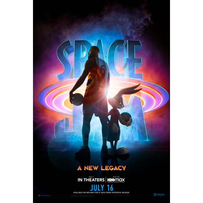 35x50cmæ€ªç‰©å¥‡å…µå…¨æ–°ä¸–ä»£space Jam A New Legacyé›»å½±æµ·å ± å…