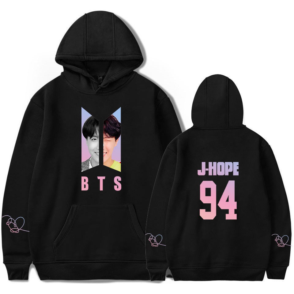 Bts防彈少年團新專輯love Yourself周邊應援服同款衣服連帽衫衛衣v Jimin Rm Jungkook 蝦皮購物