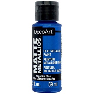 DecoArt 寶石藍色 59 ml Matte Metallics 啞光金屬 金屬顏料 - DMMT12 (美國)