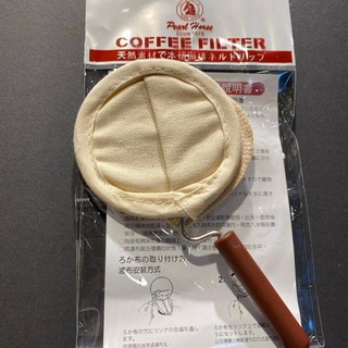 【臺北實體店】法蘭絨手柄式咖啡濾布 1-2人/2-4人 法蘭絨手沖咖啡 法蘭絨濾布(含木柄)