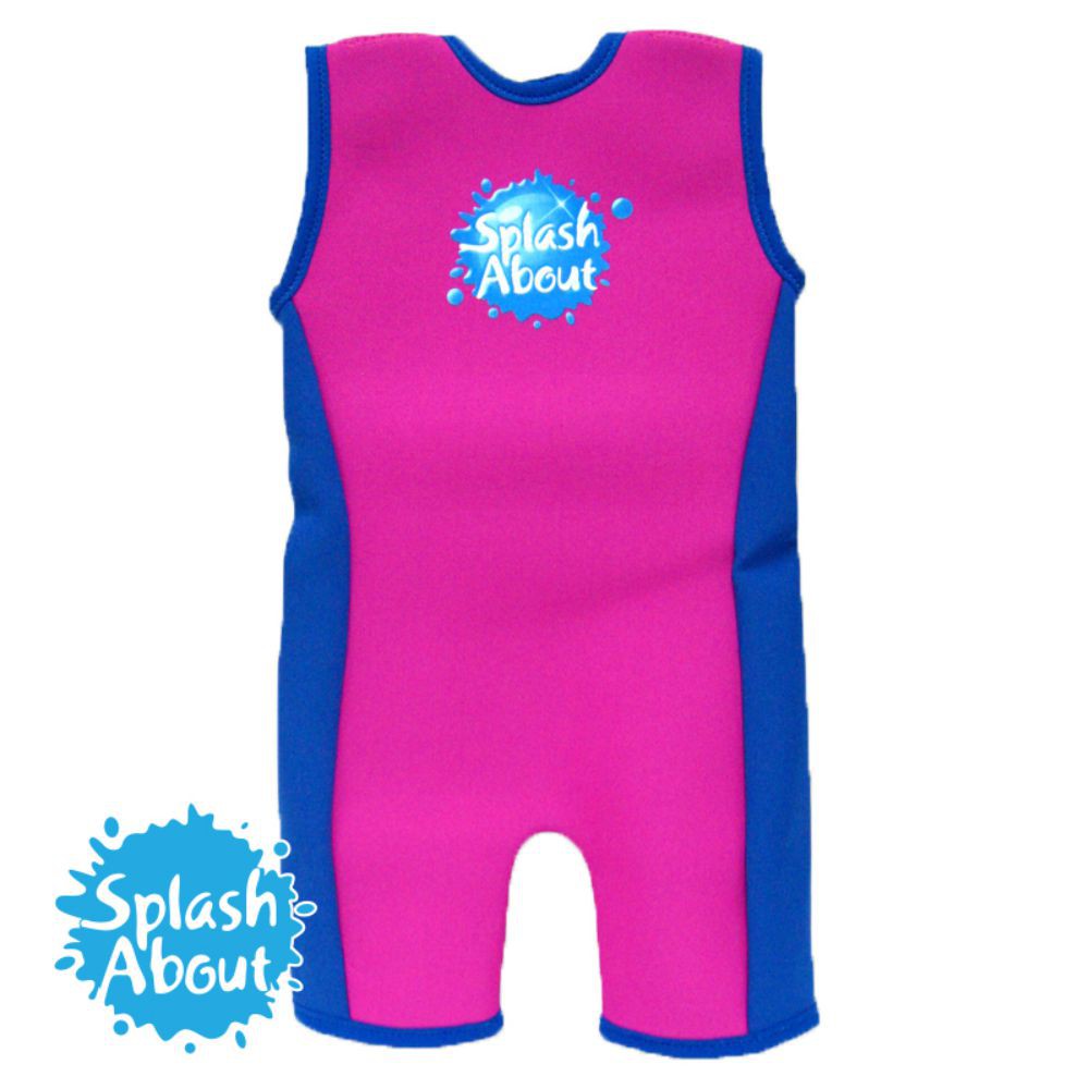 《Splash About 潑寶》 Combie 「小衝浪家」兒童防寒泳裝 - 桃紅 / 寶藍
