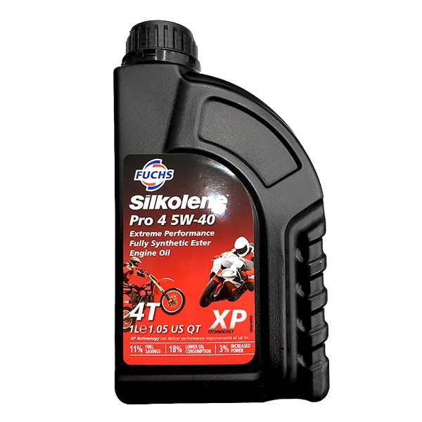 【油大亨】《FUCHS》SILKOLENE PRO 4T 5W40機車全合成酯類機油1L(英國原裝進口)