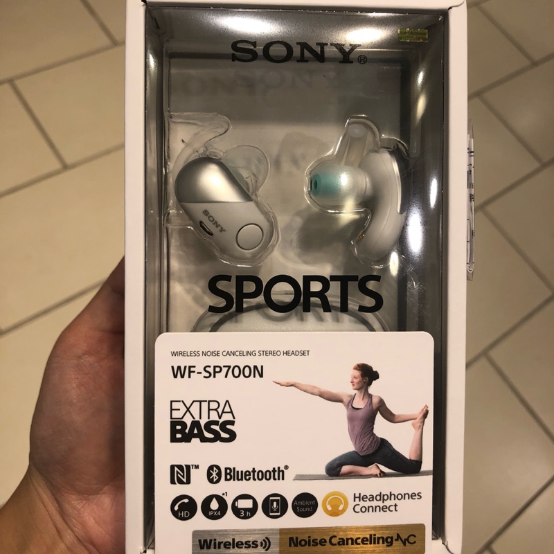 公司貨 sony 無線 wireless 降噪立體聲耳機 WF-SP700N SP700 白色 全新 未拆