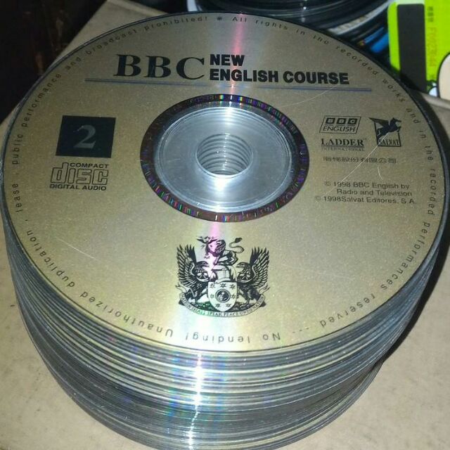 BBC NEW English COURSE 1~48CD(少6片--1.10.17.18.31.44)無書/2手