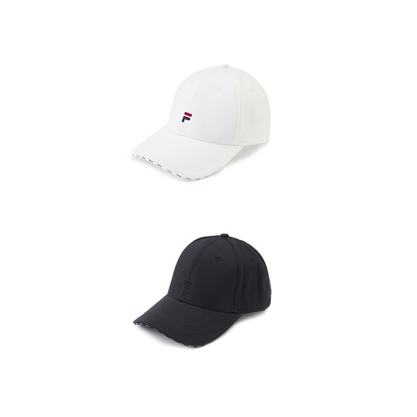 【FILA】休閒 刺繡 LOGO 黑白 帽子-HTW-5001-WT HTW-5001-BK