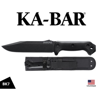 美國Ka-Bar直刀Becker系列BK7平刃4.8mm厚刃1095高碳鋼附刀鞘【KABK7】
