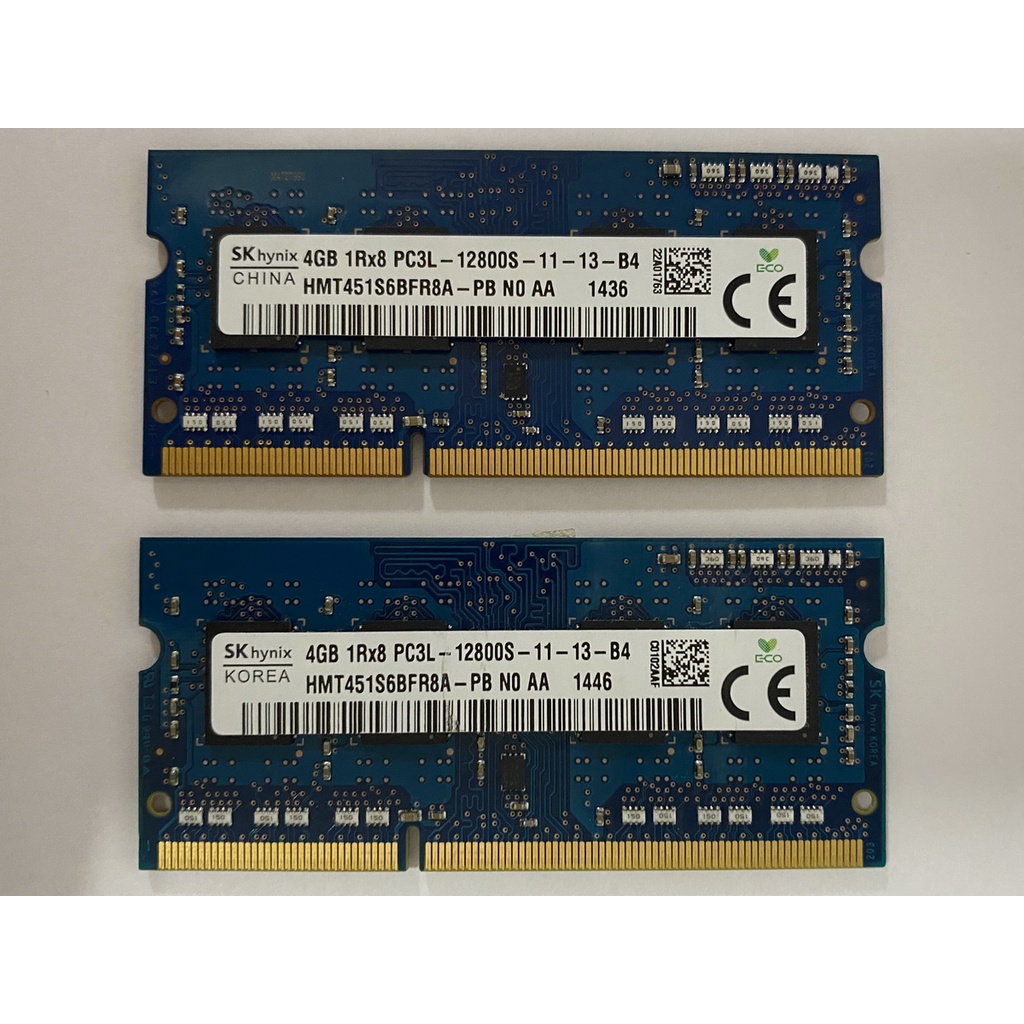 [降價] 筆電記憶體 DDR3L 4G 兩隻一起賣$400