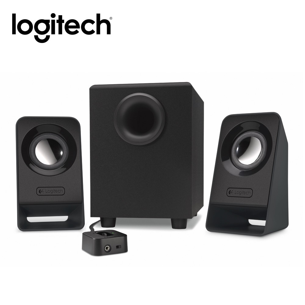 二手 Logitech 羅技 Z213 立體聲與重低音喇叭 (2.1) 可調整式低音 耳機插孔