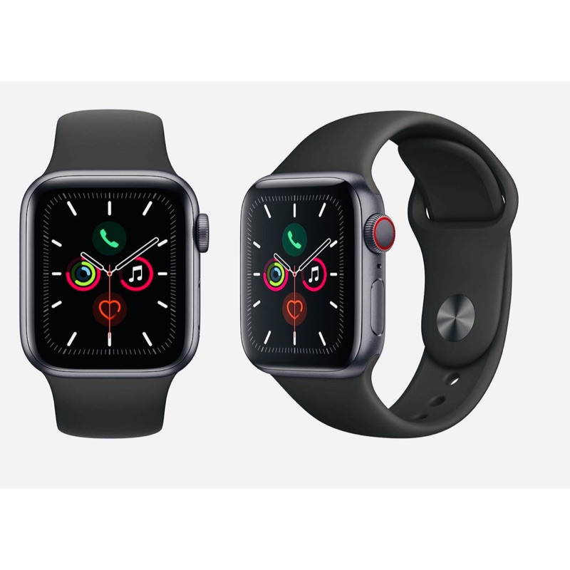 全新Apple Watch Series 5 GPS 太空灰鋁金屬錶殼 40MM 運動錶帶