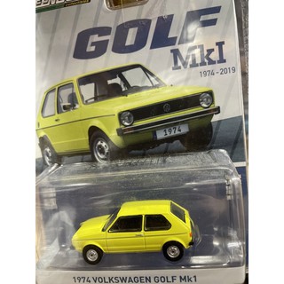 《模王》 1/64 美國綠光 模型合金車 福斯 Golf MK1