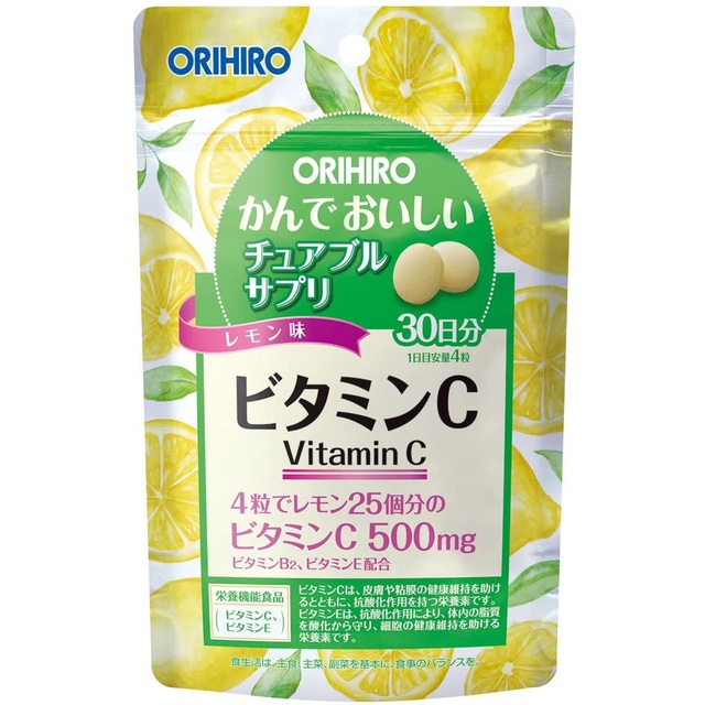 【現貨】日本【ORIHIRO】檸檬維他命C咀嚼錠30日份 每包120粒
