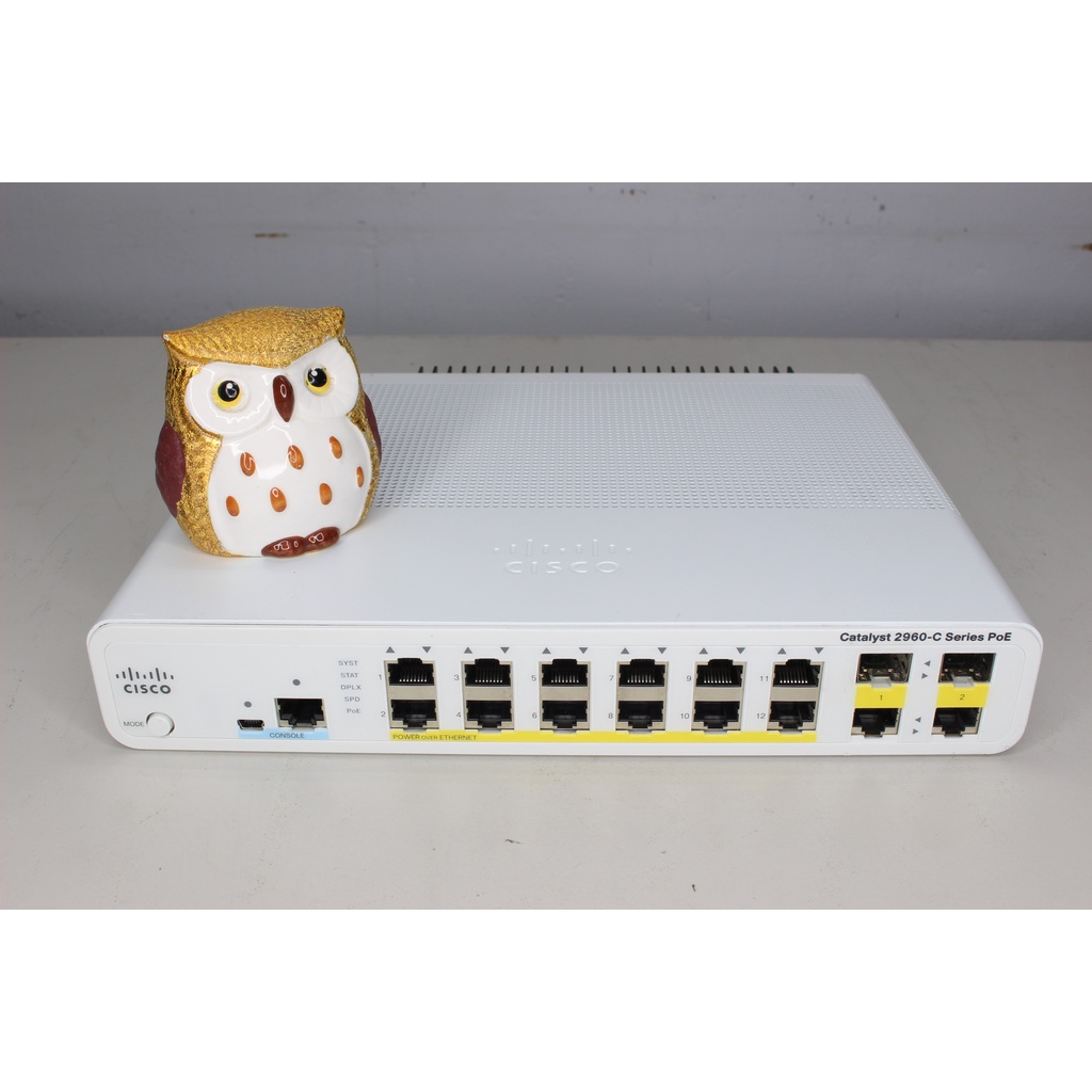Cisco WS-C2960C-12PC-L 12 Port PoE Compact Switch