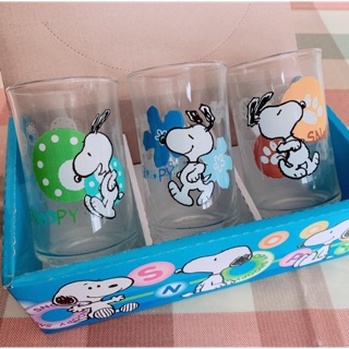 《現貨》SNOOPY史努比玻璃杯3入禮盒組