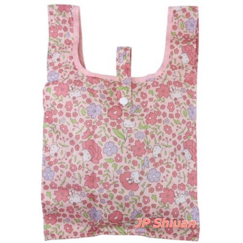 *現貨*日本三麗鷗 Hello Kitty 凱蒂貓 防潑水 可摺疊 購物袋 收納袋 環保袋 手提袋 粉色