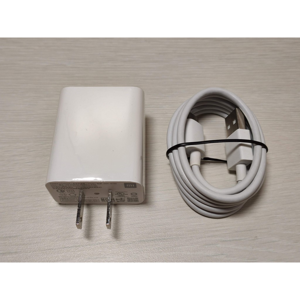 小米原廠18W快充充電器(MDY-10-ED) + USB-C傳輸線