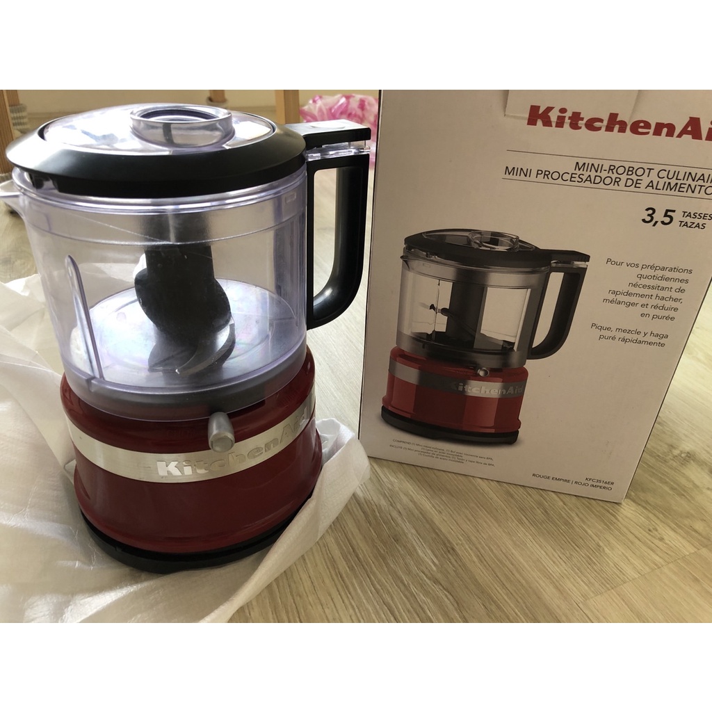 （二手）3.5cup Kitchen Aid 食物調理機（紅色）