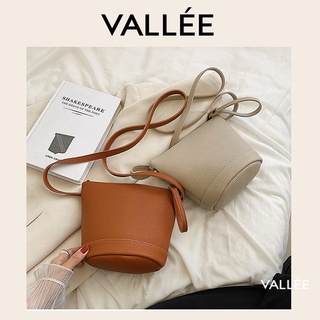 【VALLEE】✨現貨女包✨新款質感手提包包ins森系斜背包小眾側背包輕便水桶包女夏季藝文百搭時尚斜背包