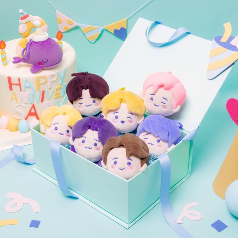 【現貨】BTS 防彈少年團 TinyTAN 兩週年周邊 成員吊飾 鯨魚吊飾