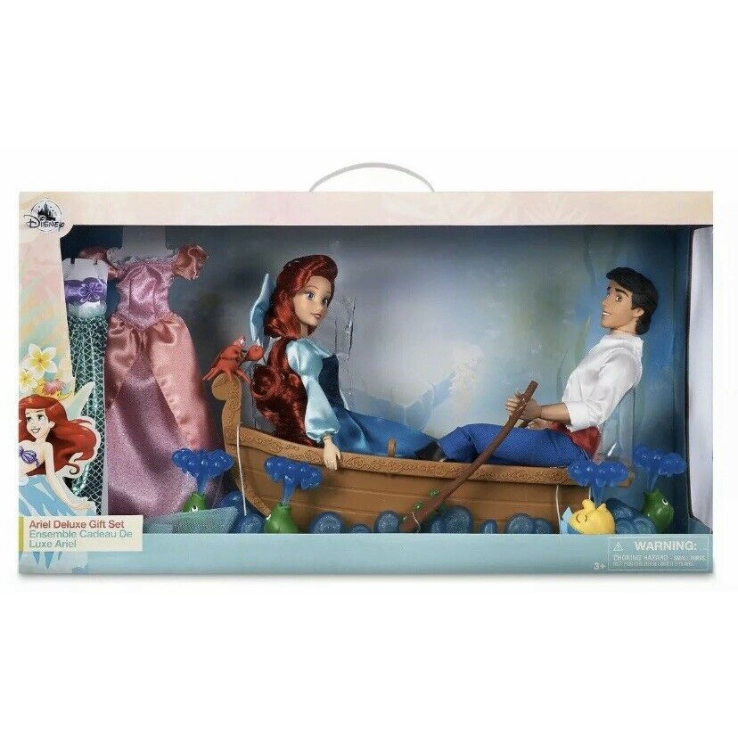迪士尼 公主 小美人魚 愛麗兒  艾力克 王子 場景組 小比目魚 賽巴斯汀 芭比 娃娃