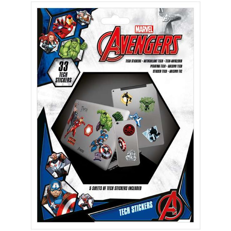 【漫威】復仇者聯盟 Avengers（Heroes）3C科技貼紙組( MARVEL)