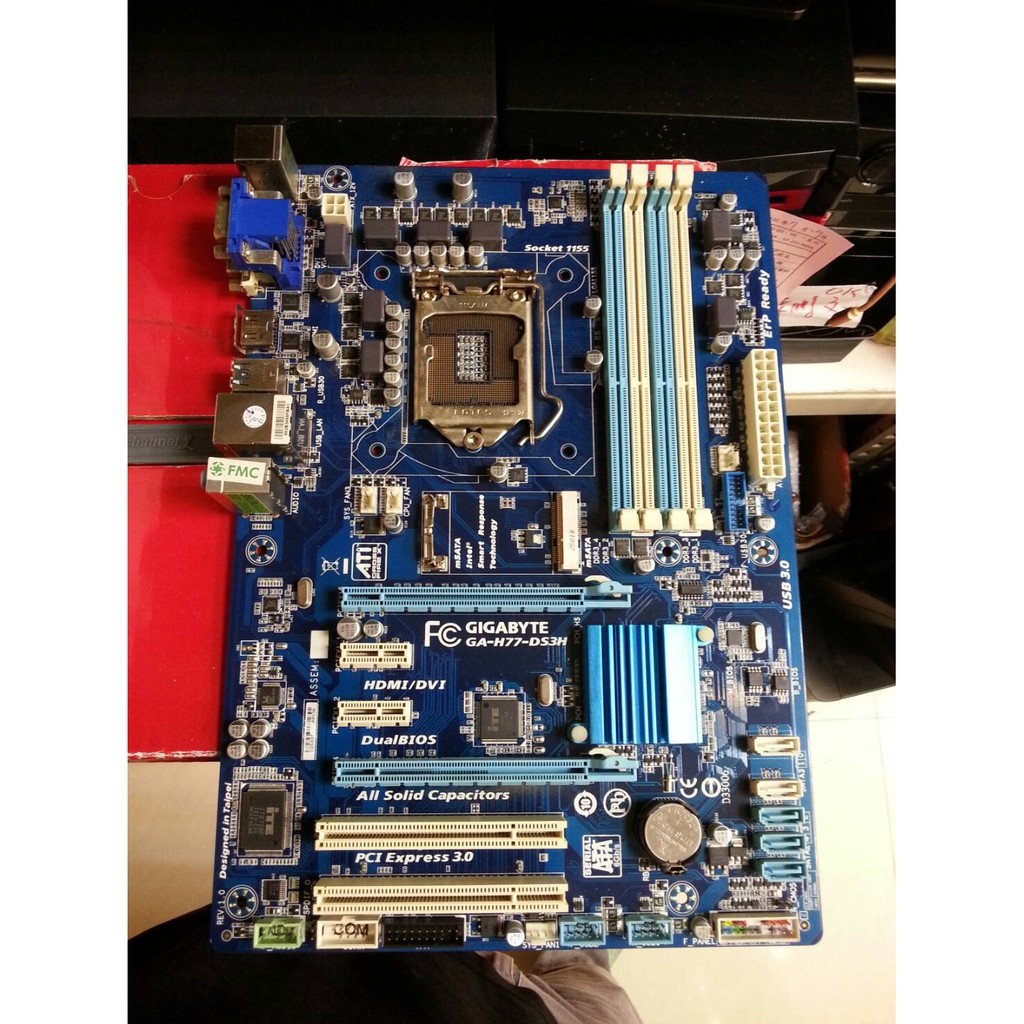 中古良品 技嘉 主機板 GA-H77-DS3H 1155腳位 DDR3 保固一個月