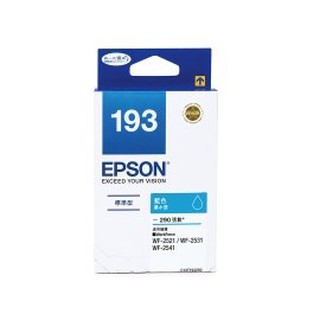 EPSON NO.193 標準型藍色墨水匣(T193250)