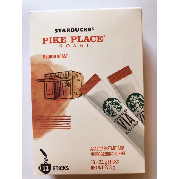 STARBUCKS 派克市場即溶研磨咖啡星巴克VIA