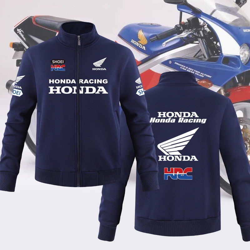Honda HRC Racing 機車立領夾克大學TCBR金翼男女騎行服愛好者可訂製外套