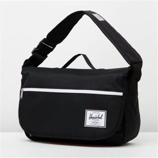 Herschel Pop Quiz Messenger Mill 黑色 防水拉鍊 側揹包 電腦包 手提 郵差包 現貨