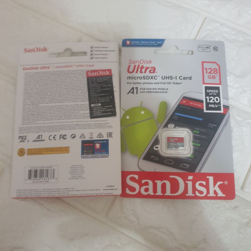 SanDisk A1 Ultra 128GB 128G micro SD microSDXC C10 120MB 記憶卡