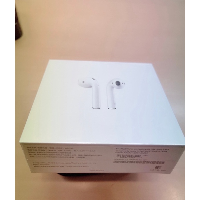 Apple 蘋果Airpods A2031 A2032 第二代無線藍芽耳機 [有線]充電版